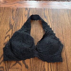 Marilyn Monroe Black Lace Halter Bralette